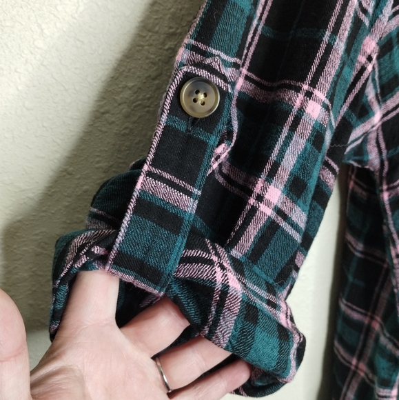 Torrid Flannel Gauze Oversized Shacket Size 3X - Picture 3 of 7